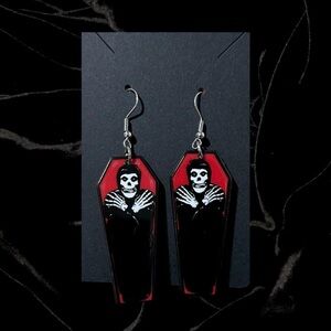 Misfits Horror Business Coffin Earrings